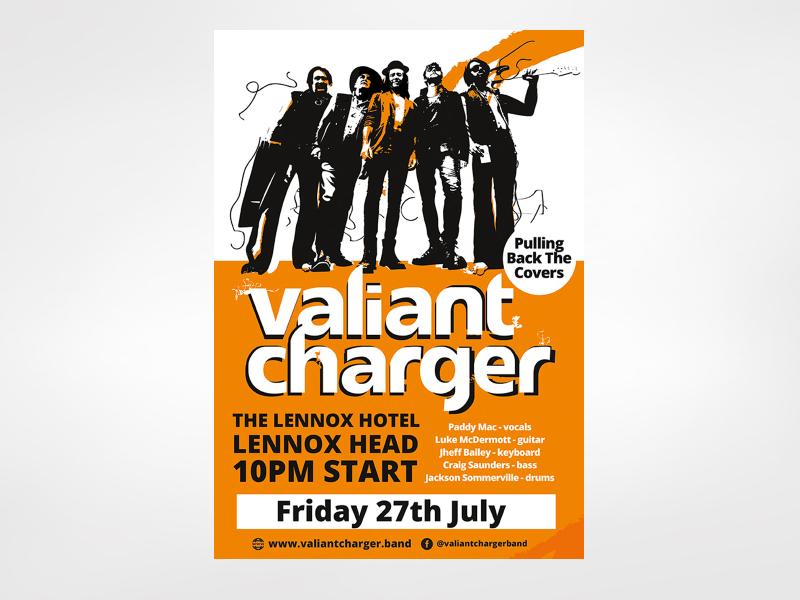 Valiant Charger Band Poster